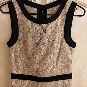 BCBG Paris  MADDY mini Nude lace dress. New with tags. No flaws size 4